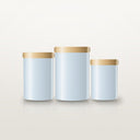 Vorratsdosen Glas mit Bambusdeckel, 4er-Set